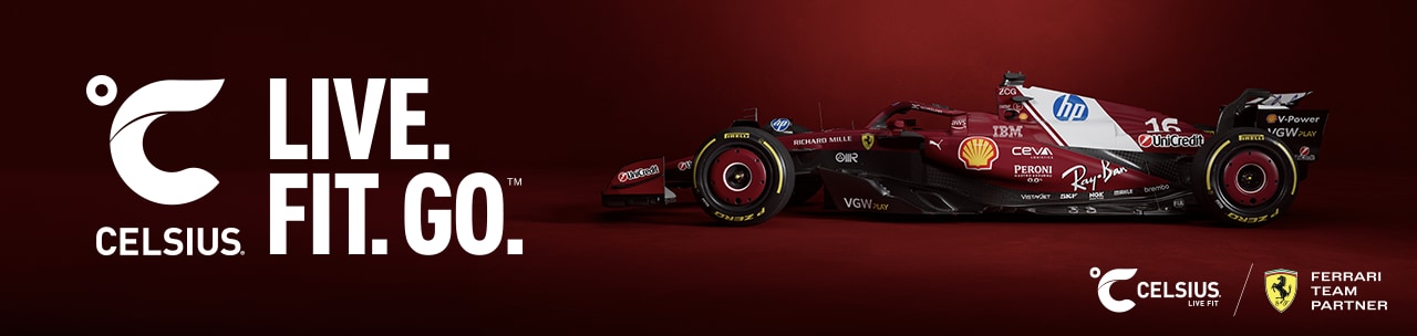 Live fit go with Celsius – a Ferrari team member