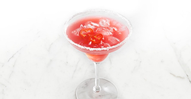 Smokin’ Hot Berry and Pomegranate Margaritas