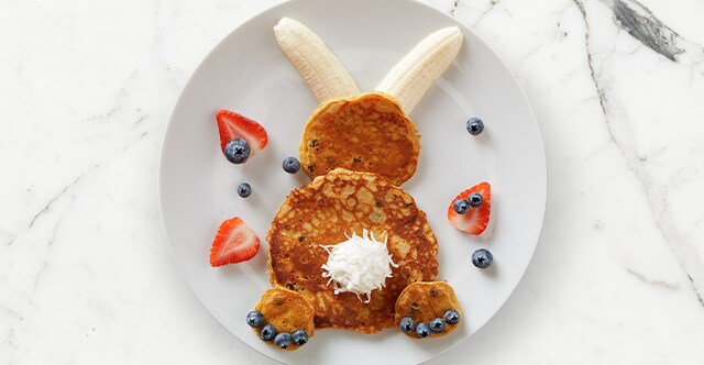 Carrot Cake Bunny Butt Pancakes Recipe