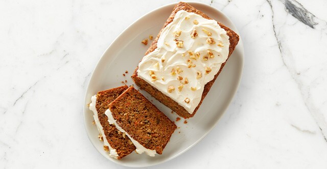 Carrot Cake Loaf with Cream Cheese Frosting Recipe