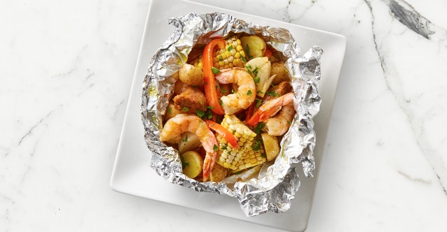 Shrimp Boil Foil Packets