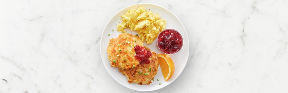 Leftover Turkey Pancake Breakfast