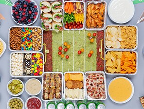 Make a Snack Stadium with Football Appetizers