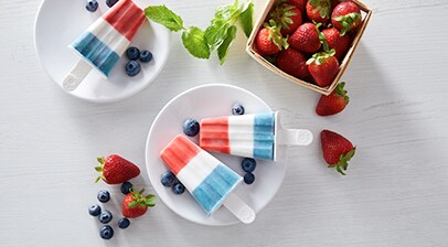 Red White and Blue Ice Pops Recipe
