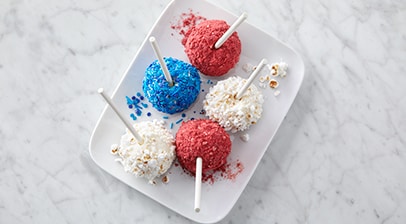 Red White & Blue Ice Cream Pops Recipe