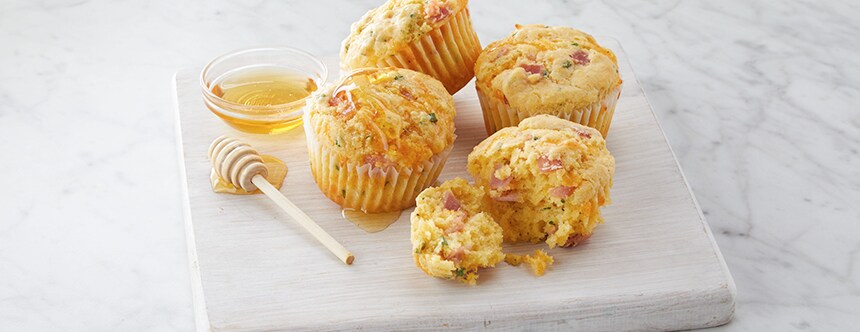 Ham and Cheese Savory Muffins Recipe