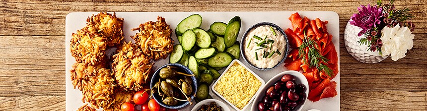 Latke Charcuterie Board