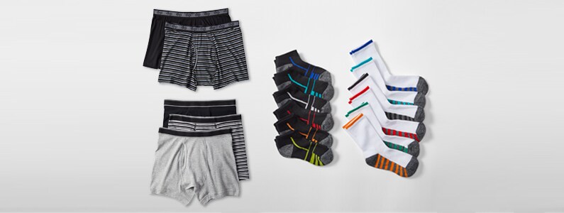 underwear and socks
