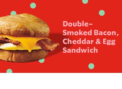 Bacon Sausage Egg Sandwich