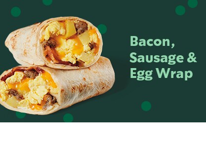 Bacon Sausage Egg Wrap