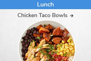 Lunch recipe. Chicken Taco Bowls